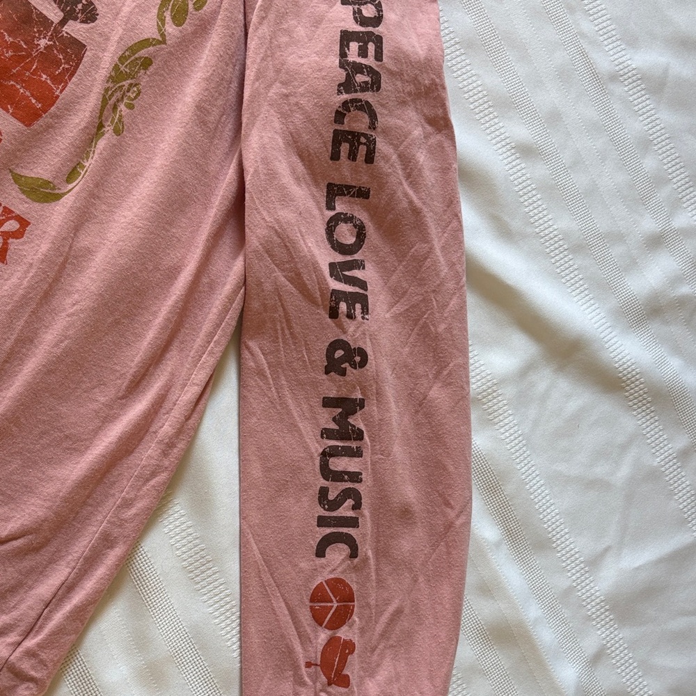 Woodstock Pink Long Sleeve Women’s Shirt - Picture 4 of 4